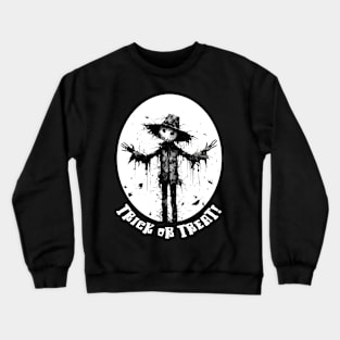 Halloween Trick Or Treat Scarecrow Crewneck Sweatshirt